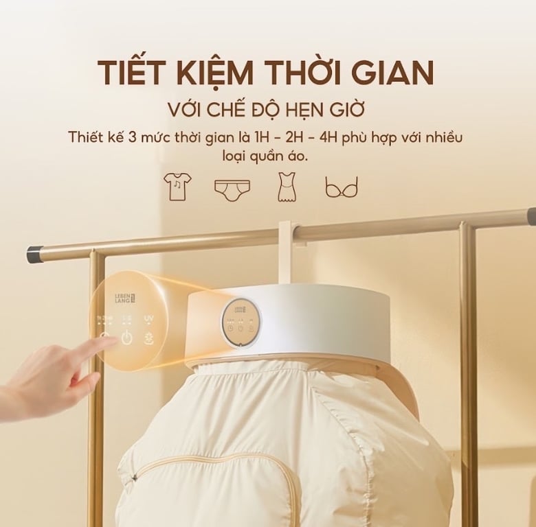 Tủ Sấy Quần Áo Lebenlang LBL6268