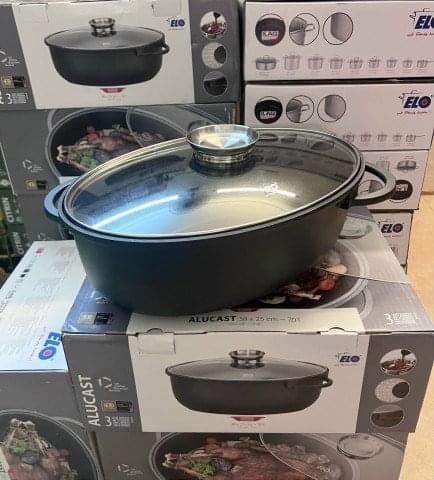 NỒI NHÔM ĐÚC ELO OVAL ALUCAST DÒNG CAO CẤP SIZE ĐẠI 7L (38x25cm)