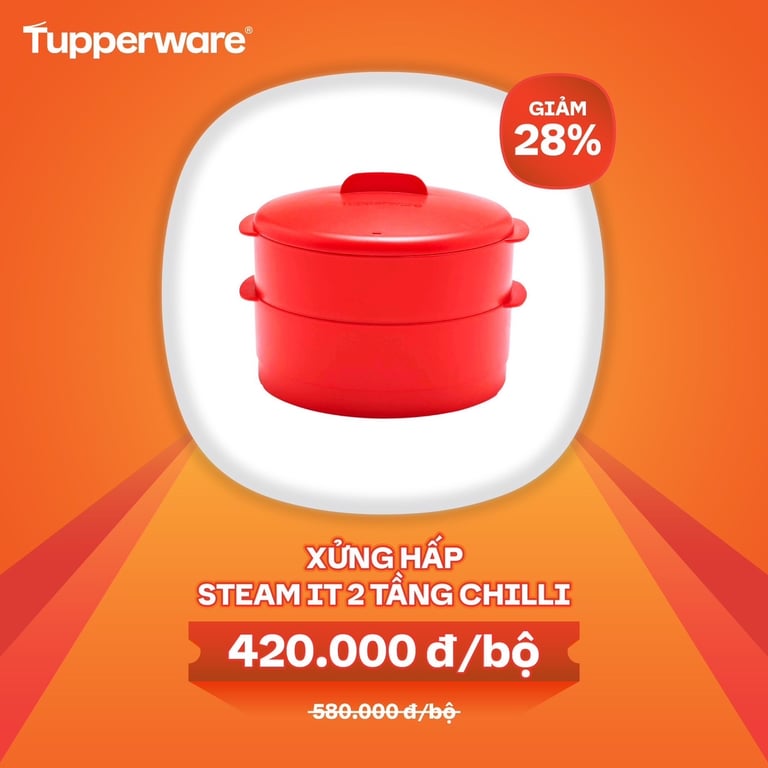 Xửng hấp 2 tầng chili