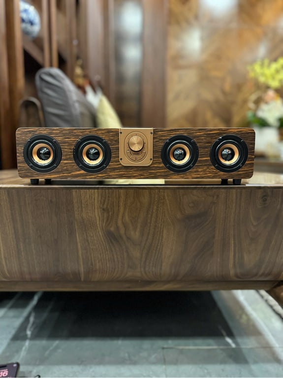 Loa Bluetooth Vỏ Gỗ óc chó