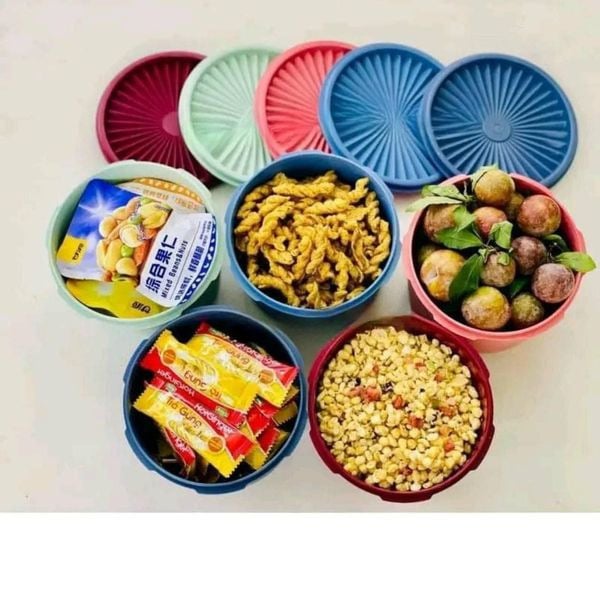 Set 5 HỘP MINI DECO TUPPERWARE 1L