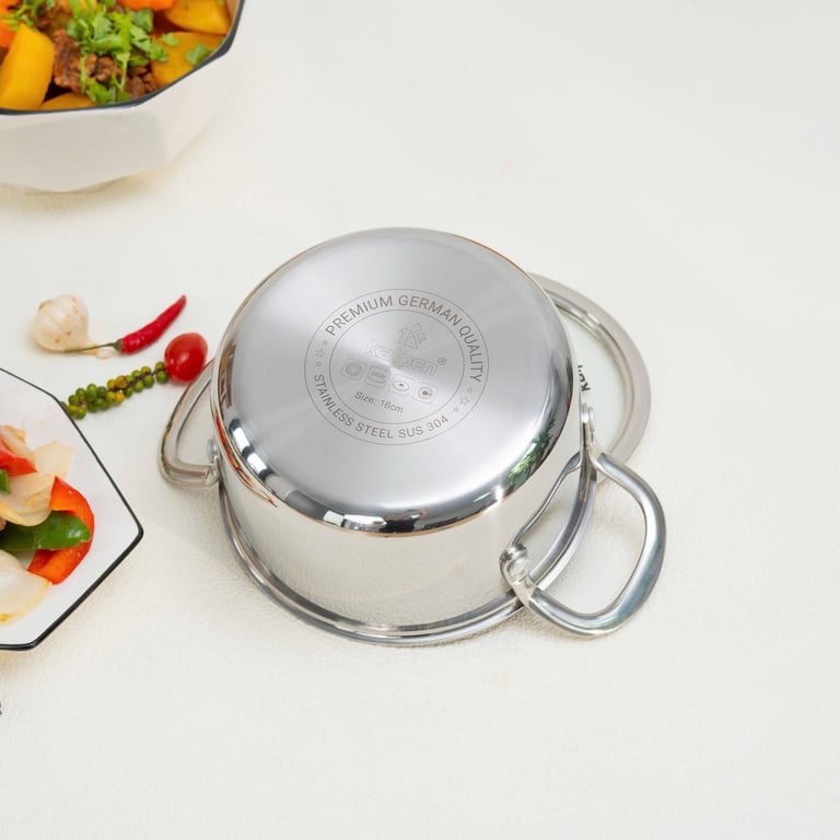 BỘ NỒI CHẢO INOX 3 LỚP LIỀN KHỐI KALPEN KAMPFER KF3