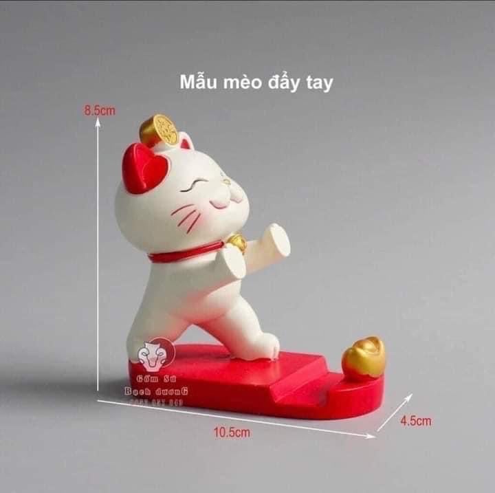 GIÁ ĐỠ ĐIỆN THOẠI MÈO THẦN TÀI MAY MẮN