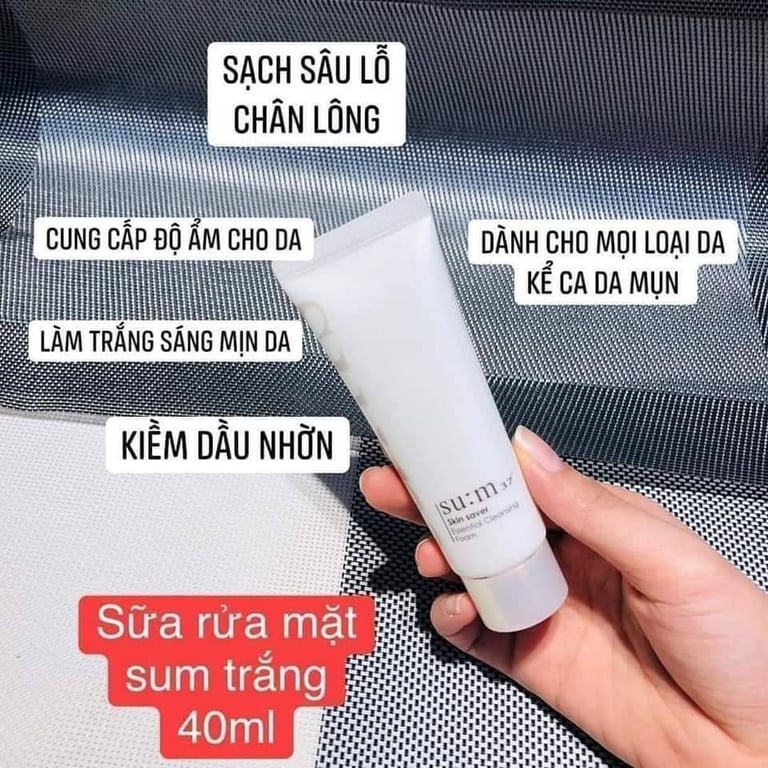 Sữa rửa mặt Sum37 trắng tuýp 40ml