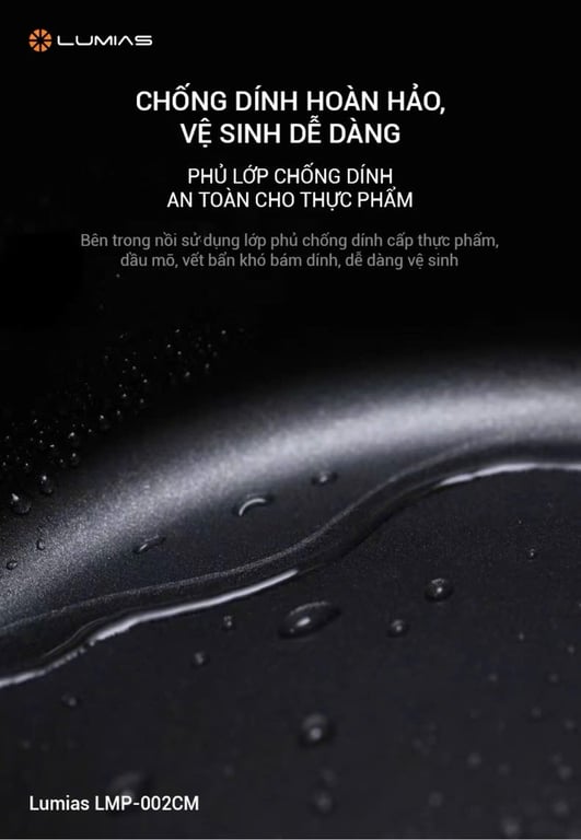 NỒI LẨU LUMIAS CHỐNG DÍNH 20CM - siêu phẩm mùa mưa
