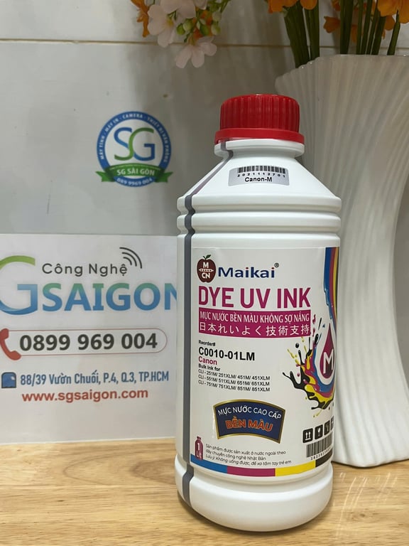 Mực Nạp Màu Đỏ Canon Bulk Ink C0010-01LM - 1 Lít
