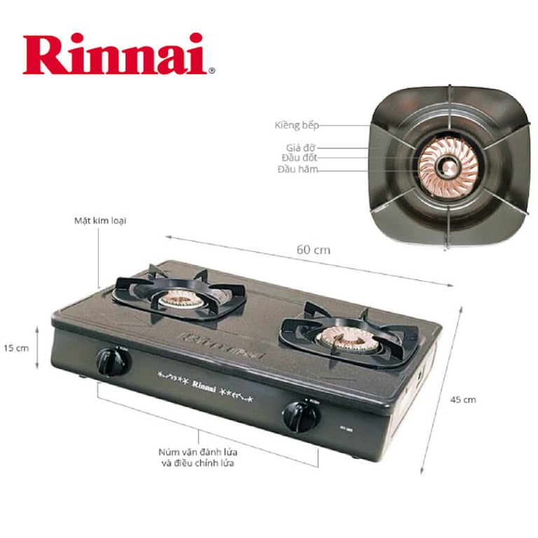 BẾP GAS RINNAI RV-365(G)N