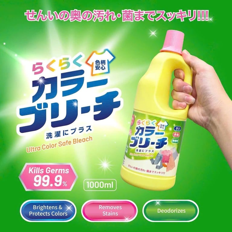 Nước tẩy cho quần áo màu Mitsuei Nhật Bản – Can 1000ml