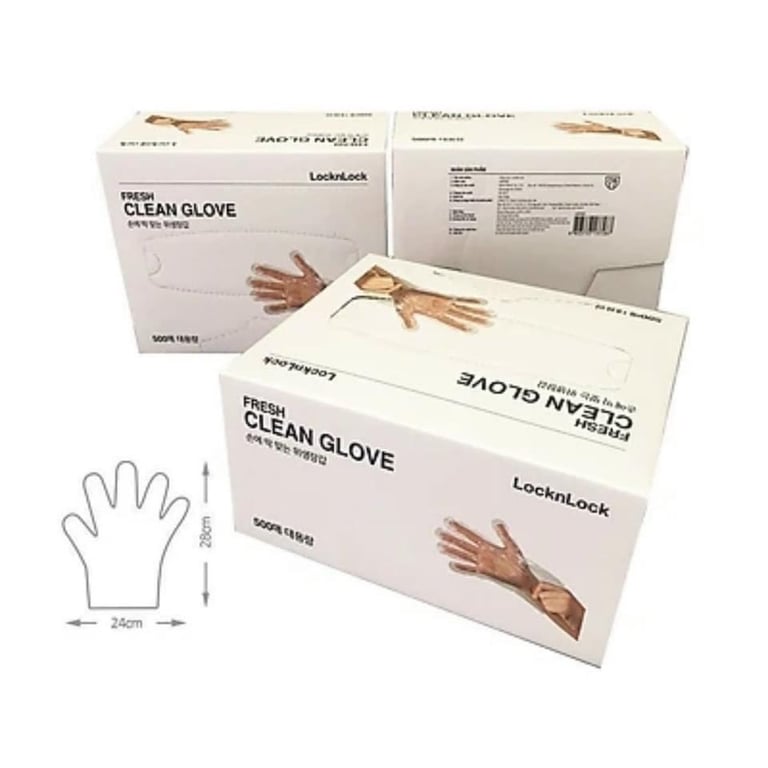 Set 500 Găng tay nylon Lock&Lock LWP800 - Made In Korea
