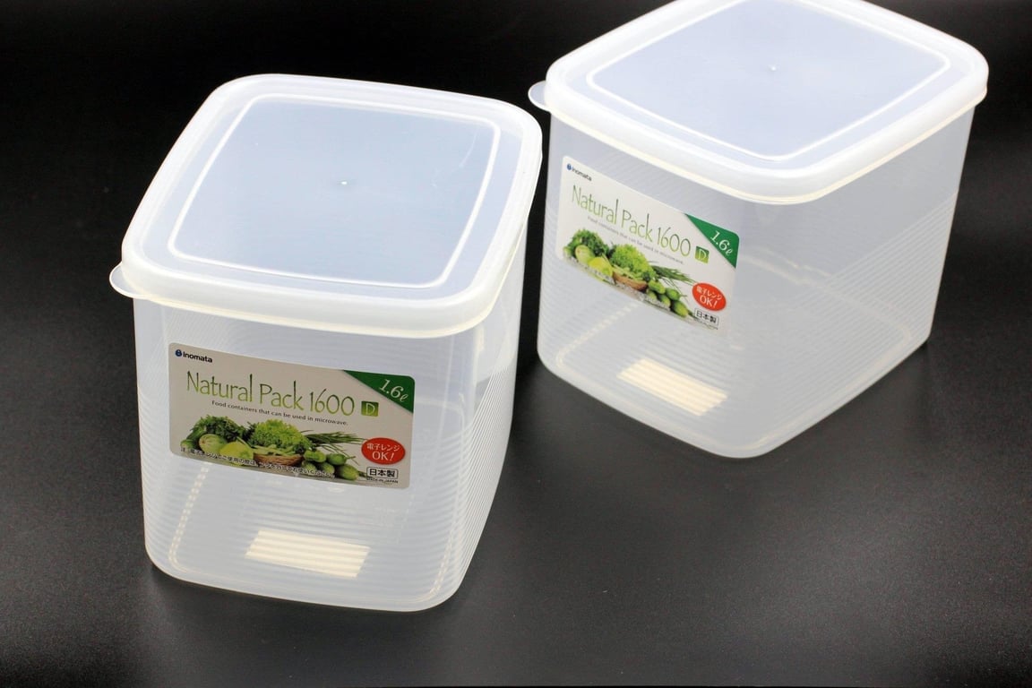 Set 3 Hộp nhựa dẻo 1600ml Inomata Nhật Bản