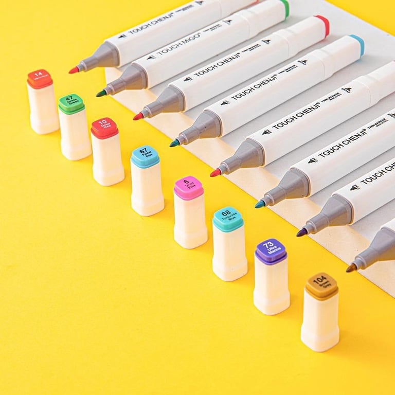 BÚT MÀU DẠ ACRYLIC MARKER HỘP 60 bút 👍