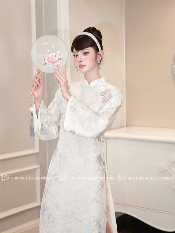 AD tơ thêu ép ren Đan Vy (có bigsize)
