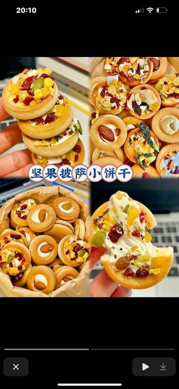 Bánh quy “pizza” mix hạt #MC46