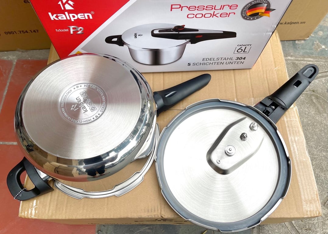 NỒI ÁP SUẤT TỪ INOX 304 KALPEN P2 DUNG TÍCH 6L