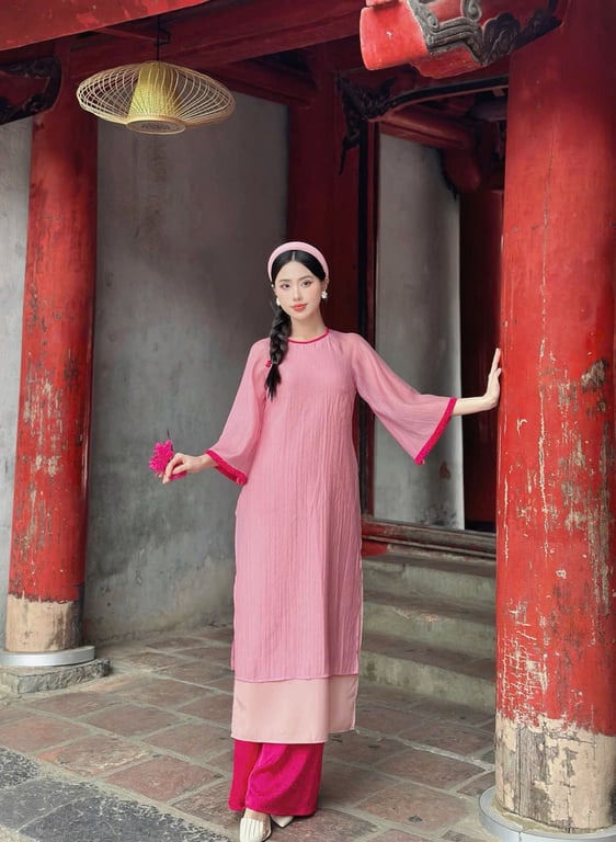 AD 4 tà cổ tròn - hồng