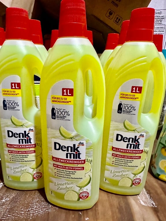 NƯỚC LAU SÀN GẠCH DENKMIT HƯƠNG CHANH THƠM MÁT 1L