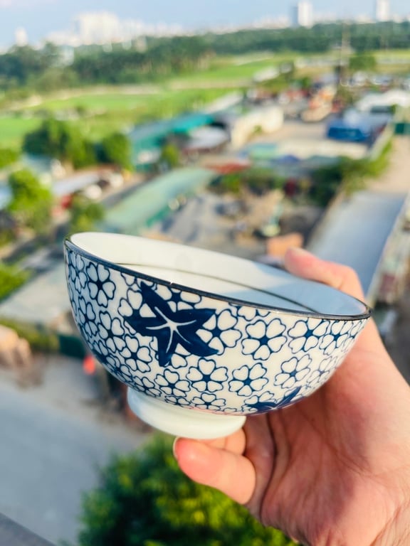 Set 6 bát con sứ ceramic phong cách Nhật Bản