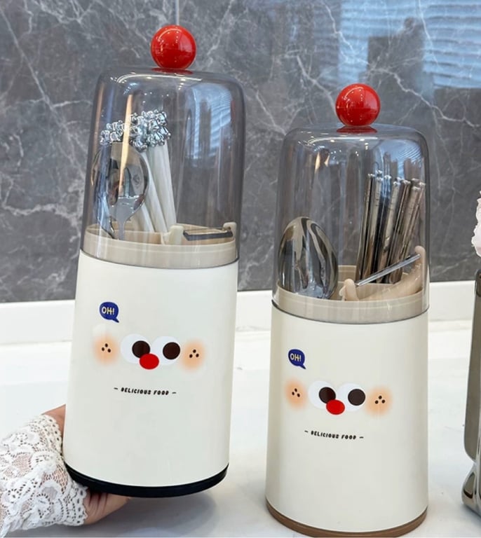 Ống Đựng Đũa Có Núm Cầm Tay