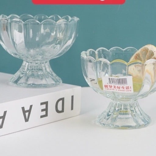 SET 6 LY KEM THUỶ TINH 120ml