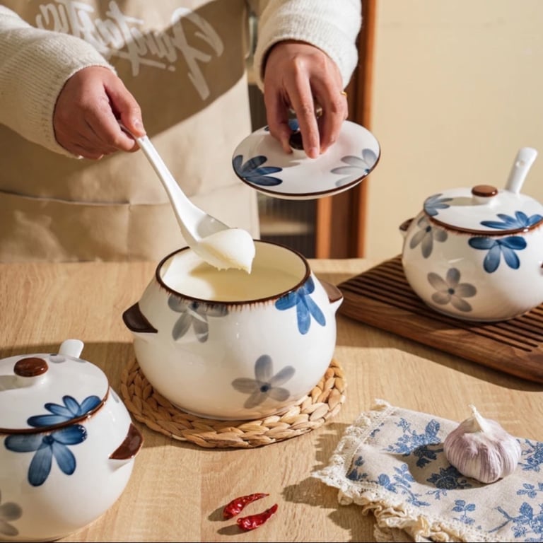 Liễn đựng mỡ 1 Lít