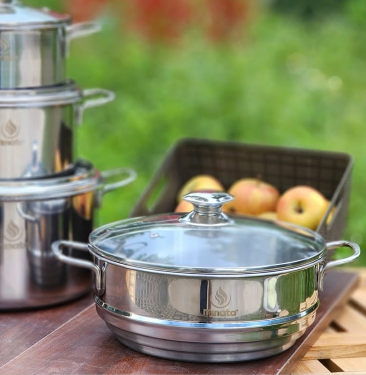 Bộ nồi 4 món (3 nồi +1 xửng thông minh) MINATA MPS1820-FL