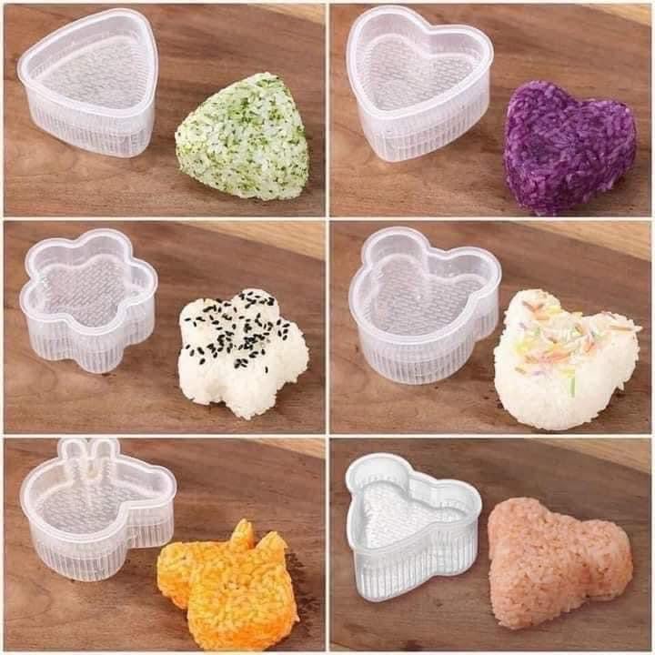 SÉt KHUÔN CƠM SILICON 8 món