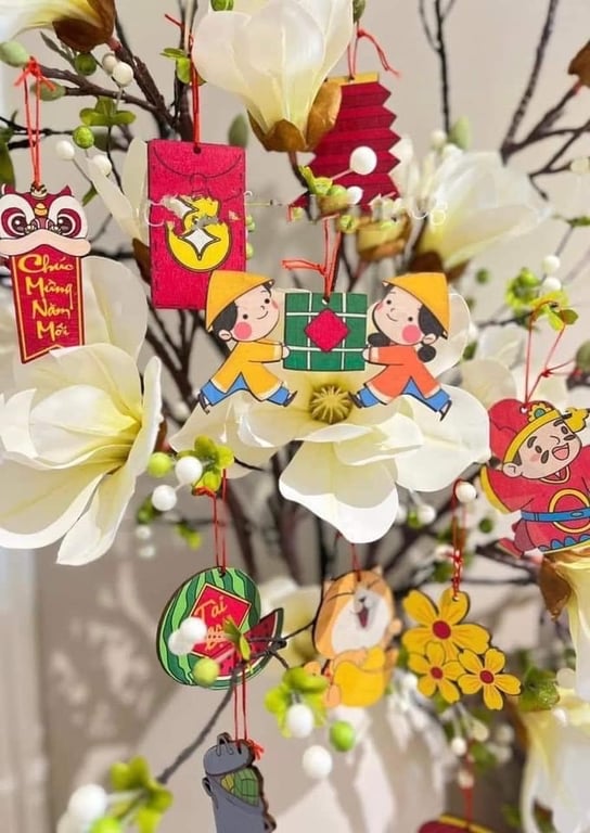 SET PHỤ KIỆN TREO TRANG TRÍ BẰNG GỖ