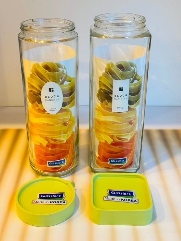 Set 2 bình ngâm Glasslock nắp vặn IG793 1050ml và 1300ml