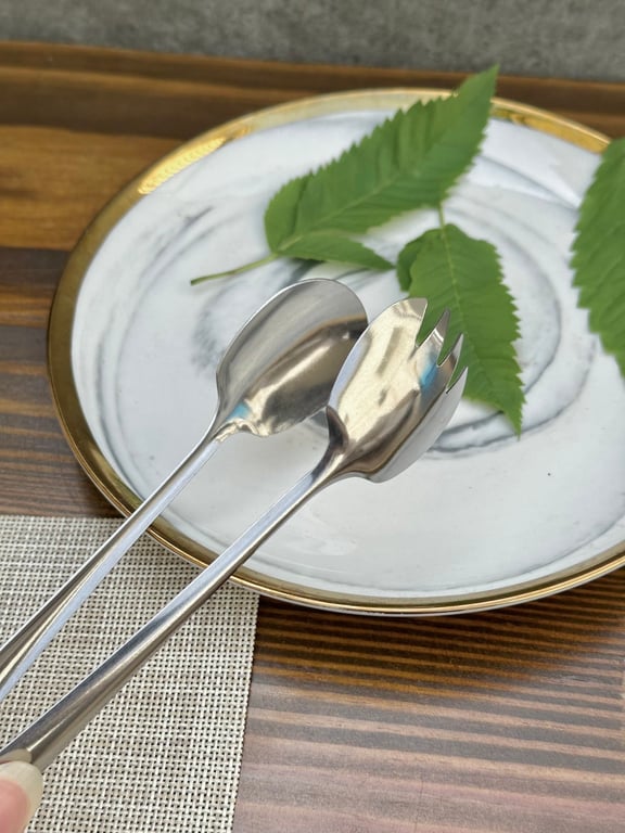 DỤNG CỤ KẸP, GẮP SALAD BẰNG INOX ECHO 19CM