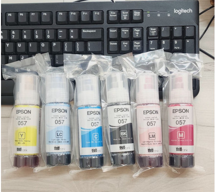 Bộ Mực In Màu Epson 057 (Mực Epson L8050, L18050) - Bóc Máy Chính Hãng