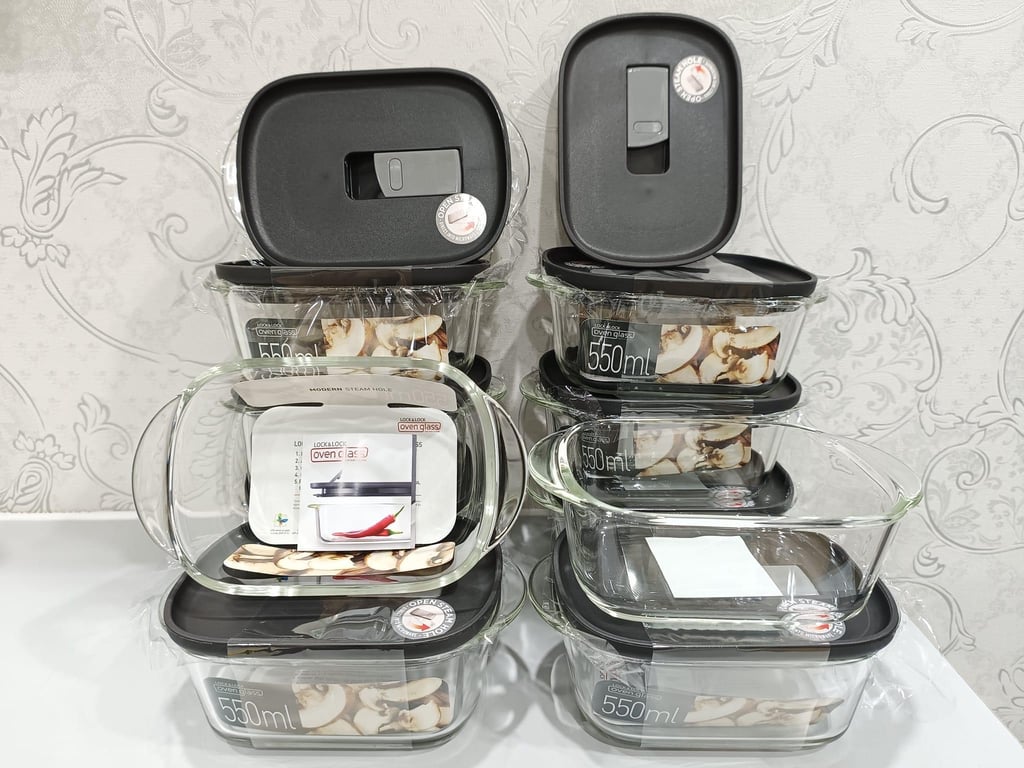 Hộp Thủy Tinh Chịu Nhiệt Lock&Lock Steam Hole LLG940 550ml