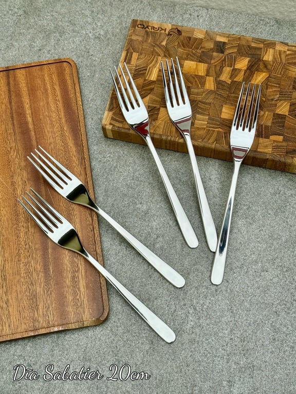 Set 5 thìa/dĩa inox cao cấp Sabatier 20cm xuất Mỹ