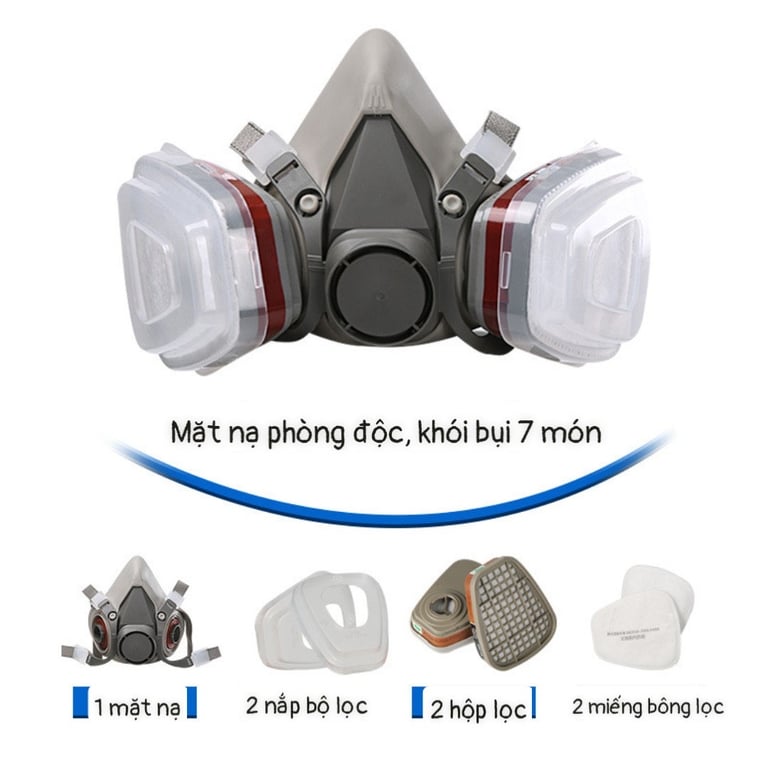 BỘ MẶT NẠ PHÒNG ĐỘC, CHỐNG KHÓI KÈM KÍNH 6200