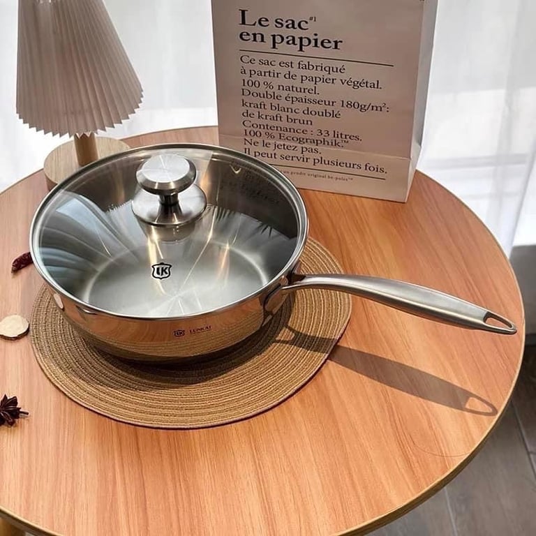 chảo LUNKAI có nắp sz 24cm