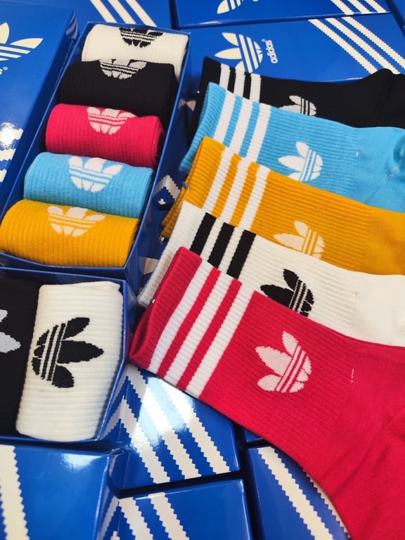 HỘP 5 ĐÔI TẤT ADIDAS CỔ CAO SIÊU ĐẸP
