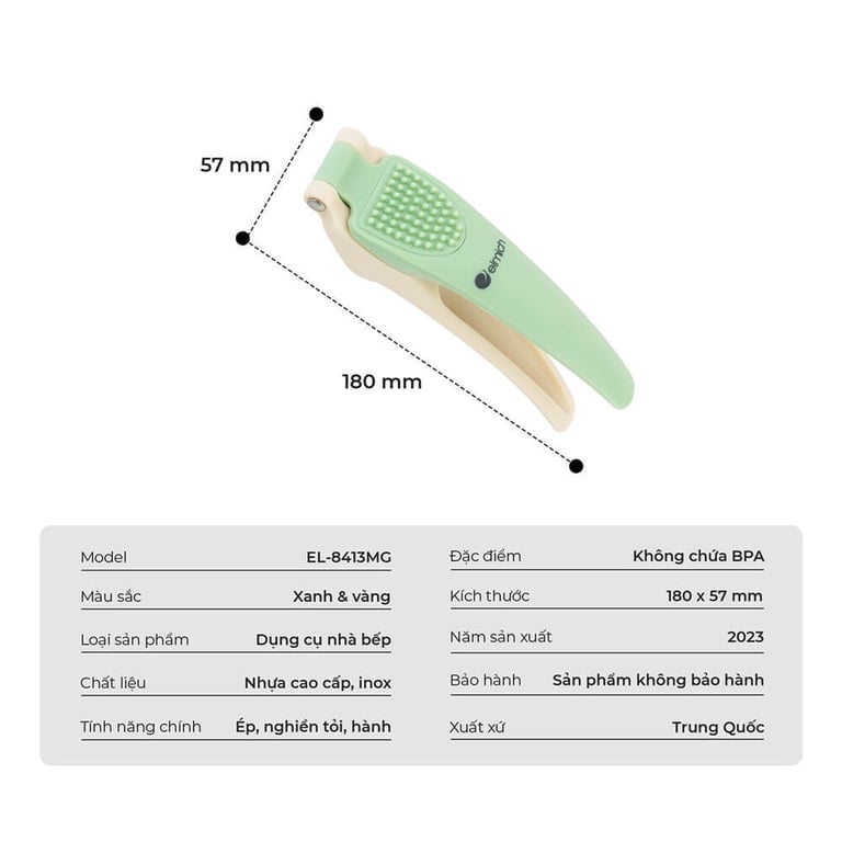 DỤNG CỤ ÉP TỎI CẦM TAY ELMICH