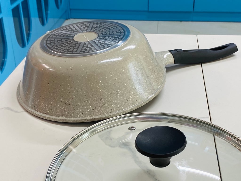 chảo vân đá sâu lòng Lock&Lock Stone LCA6285D 28cm