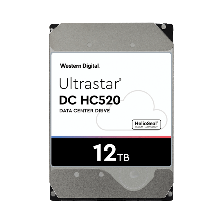 Ổ Cứng HDD WD Ultrastar HC520 12TB 3.5 inch SATA Ultra 512E SE HE123 256MB Cache 7200RPM HUH721212ALE604