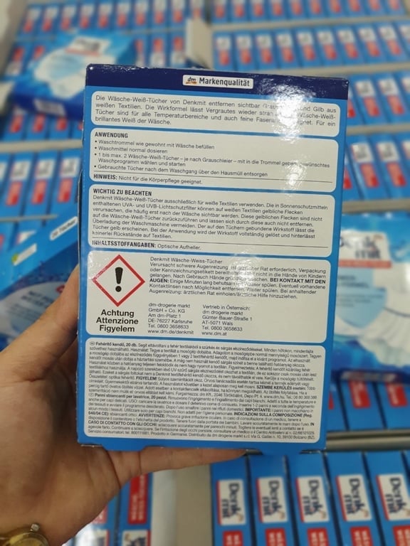 GIẤY TẨY TRẮNG QUẦN ÁO DENKMIT