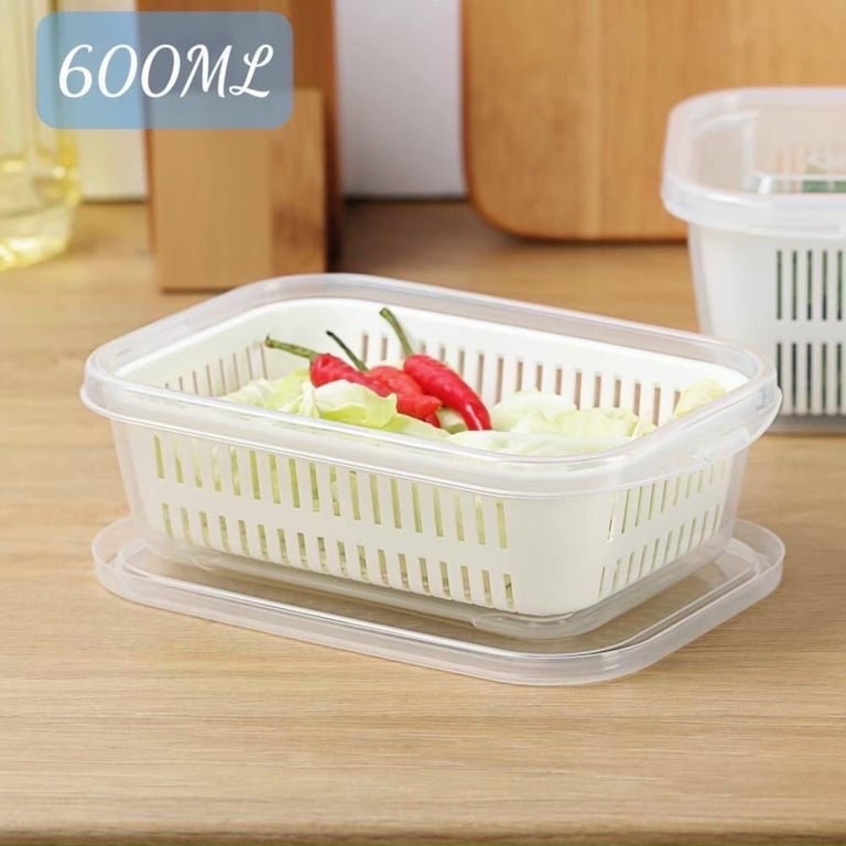 Hộp nhựa đựng thực phẩm hai lớp tiện ích Nakaya Nhật Bản