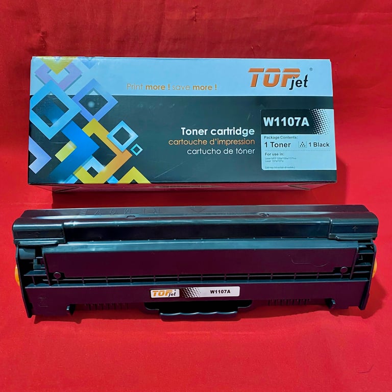 Hộp Mực In Laser Trắng Đen W1107a Tương Thích  Hiệu Topjet- Có Chip