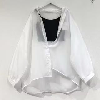 Áo sơ mi tơ khoác ngoài