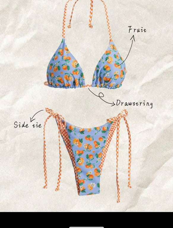 Bikini hoa xanh