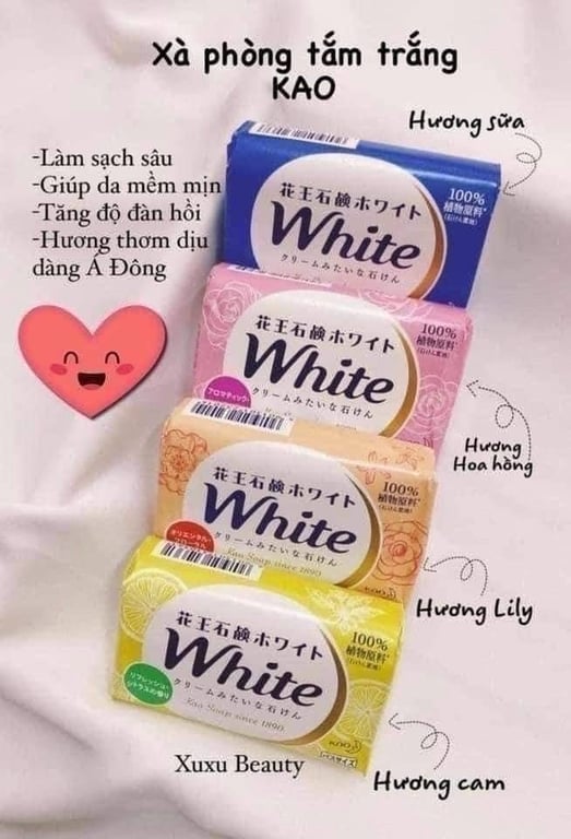 XÀ PHÒNG KAO WHITE 130gr