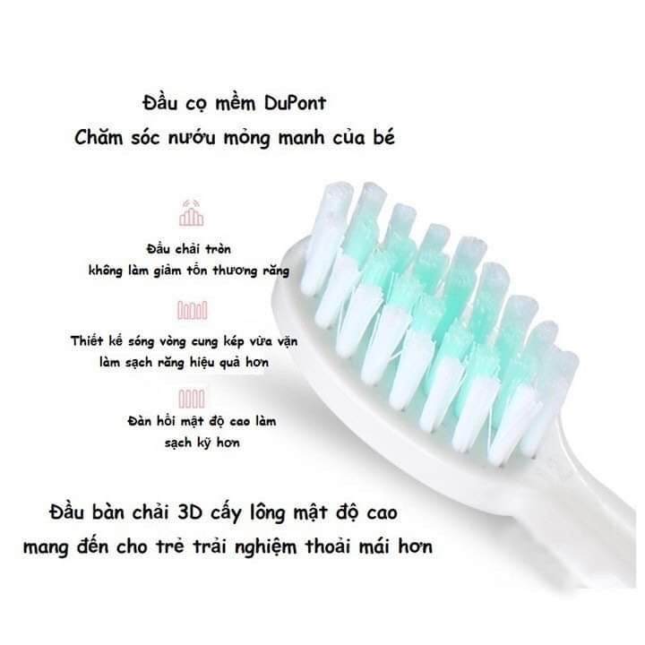 Bàn Chải Răng Điện Cho Bé từ 3 đến 15 tuổi