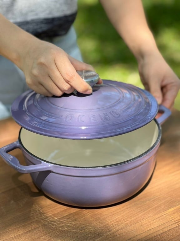 🍆💟NỒI GANG OCENO MÀU TÍM