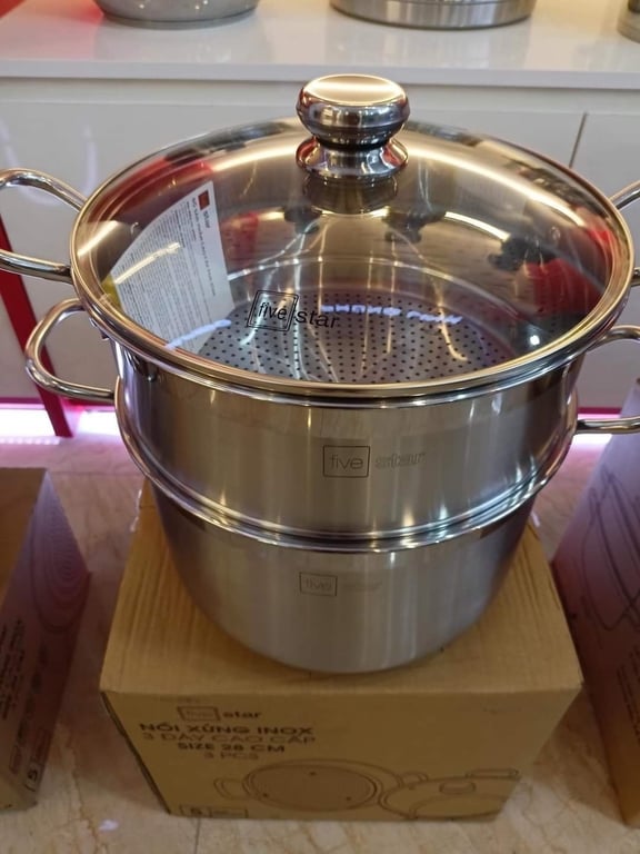 Bộ nồi kèm xửng hấp Fivestar size 30cm