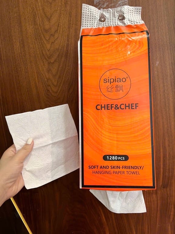 Giấy Rút Sipao Cam Thùng 4 túi