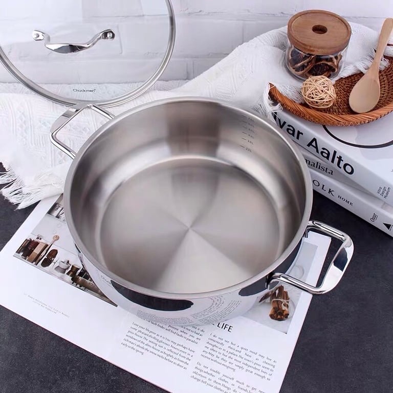 CKM72 – NỒI LẨU, NỒI LUỘC GÀ THÀNH THẤP CHOCKMEN 30CM