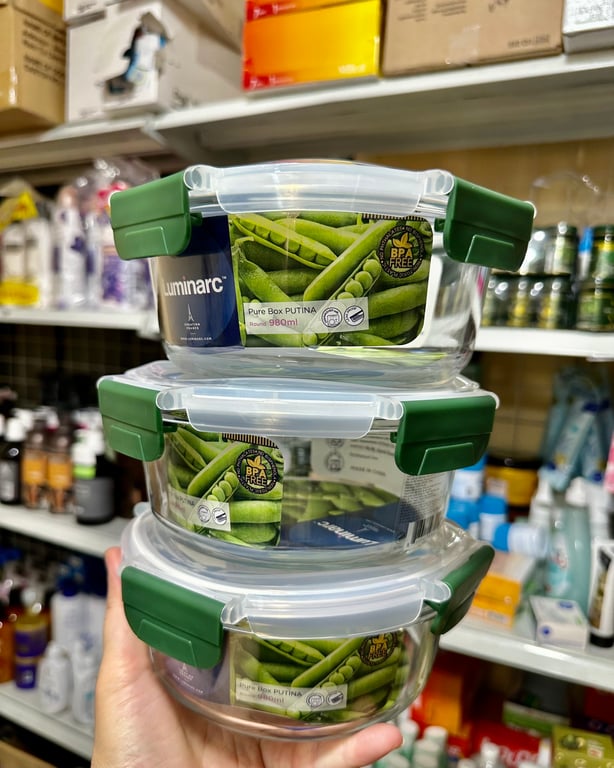 HỘP THỦY TINH LUMINARC CAO CẤP 980ML